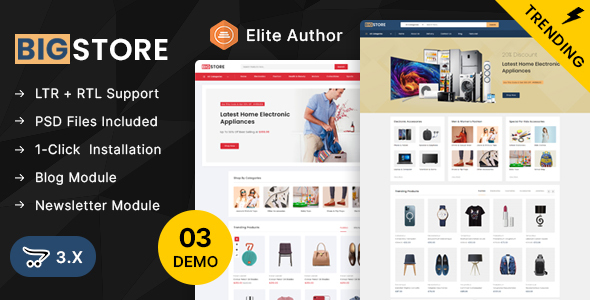 BigStore - Mega Store OpenCart 3.x Responsive Theme icon