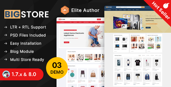 BigStore - Online Mega Store Prestashop 1.7 & 8.x Responsive Theme icon