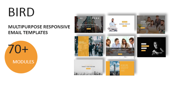 Bird - Multipurpose Responsive Email Template With Online StampReady Builder Access icon