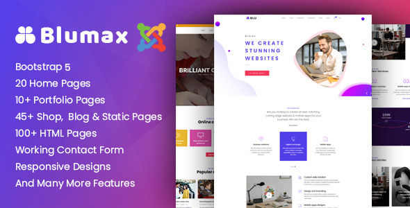 Blumax - Multipurpose Joomla 4 Template icon