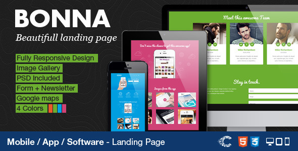 Bonna - Responsive Landing Page icon