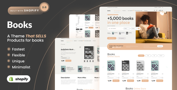 Books - Shopify 2.0 Bookstore Theme icon