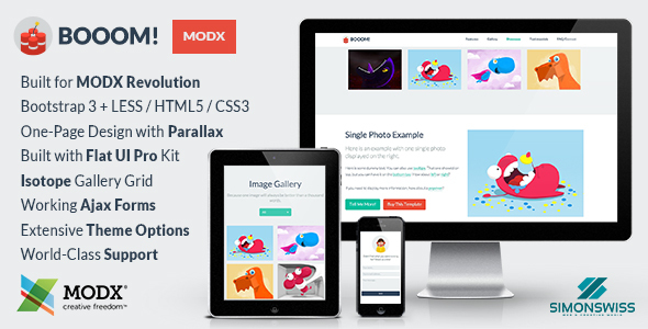 Booom! - Bootstrap Flat UI Pro Theme For MODX icon