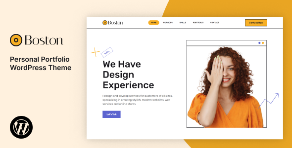 Boston - Personal Portfolio WordPress Theme icon