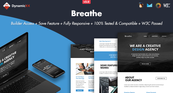 Breathe - Responsive Email + Online Builder icon