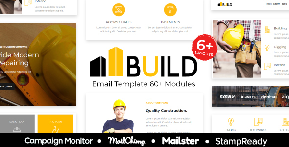 Build - Construction & Building Responsive Email Template - StampReady + Mailster & Mailchimp icon