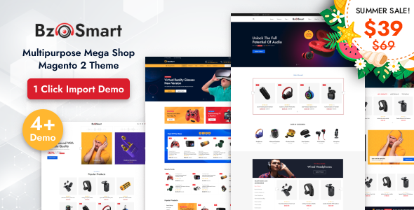 BzoSmart - Responsive Multipurpose Megashop Magento 2 Theme