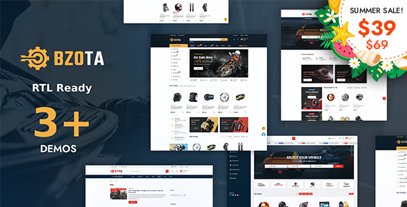BzoTa – Vehicles, Parts & Accessories Magento 2 Theme