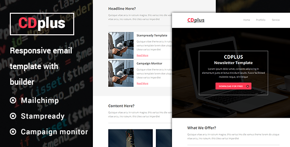 CDplus - Responsive Email template with Stampready builder icon