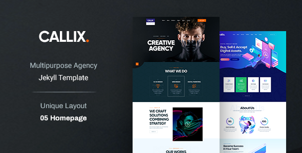 Callix Multipurpose Corporate Business & Creative Jekyll Template icon