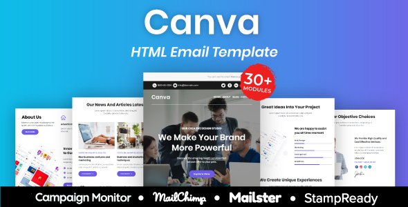 Canva - Multipurpose Responsive Email Template 30+ Modules Mailchimp icon