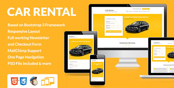 Car Rental Landing Page icon