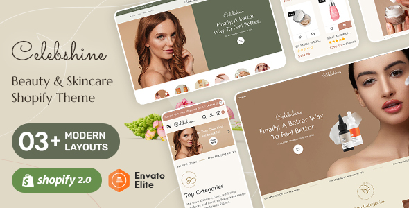 Celebshine - Premium Shopify Theme for Beauty Cosmetics & Skincare icon