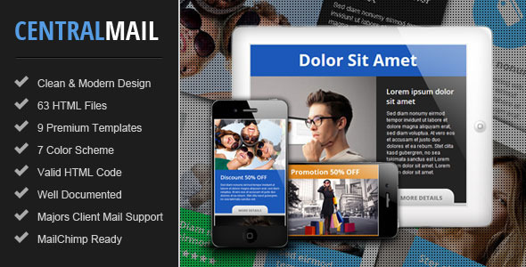 Central - Responsive Email Newsletter Template icon