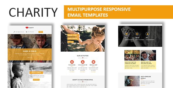 Charity - Multipurpose Responsive Email Template With Online StampReady Builder Access icon
