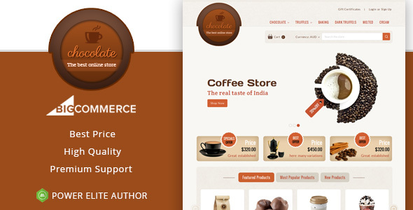 Chocolate - Multipurpose Stencil BigCommerce Theme icon