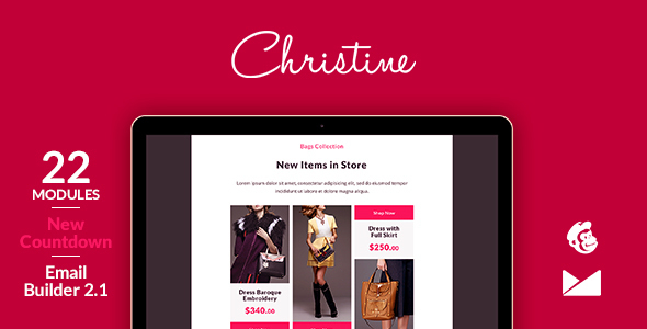 Christine Email Template + Online Emailbuilder 2.1 icon