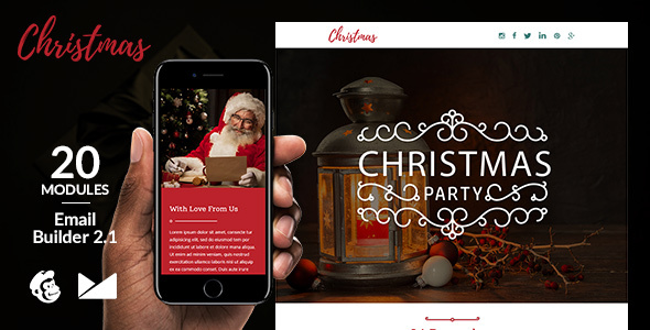 Christmas Email Template + Online Emailbuilder 2.1 icon