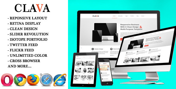 Clava - Multipurpose Responsive Joomla Template icon