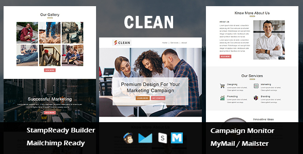 Clean - Multipurpose Responsive Email Template With Mailchimp Editor icon