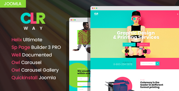 ColorWay - Printing Design Service Joomla 4 Template icon