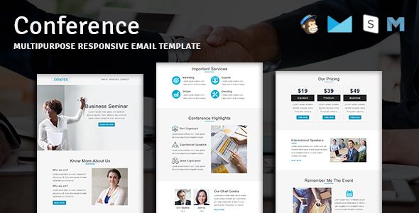 Conference - Multipurpose Responsive Email Template With Online StampReady Builder Access icon