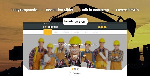 Construction - Industrial Joomla Template icon