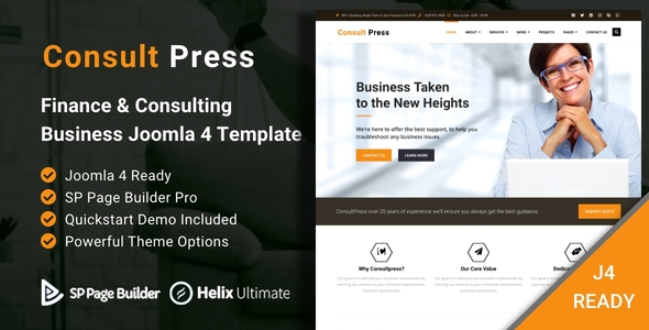 Consult Press - Finance & Consulting Business Joomla 4 Template icon