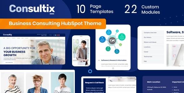 Consultix - Business Consulting HubSpot Theme icon