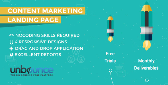 Content Marketing Unbounce Landing Page icon