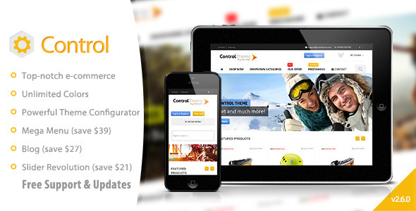 Control - PrestaShop Theme Responsive + Included Blog icon
