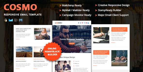 Cosmo - Multipurpose Responsive Email Template + Stampready Builder icon