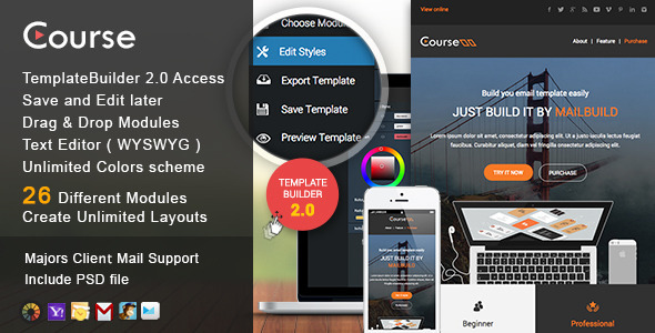 Course - Responsive Email + MailBuild Online icon