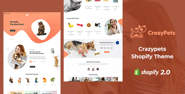 Crazy Pets - Pets Shop Shopify Theme icon