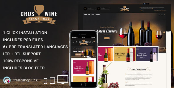 CrusWine - Responsive Prestashop 1.7 Theme icon