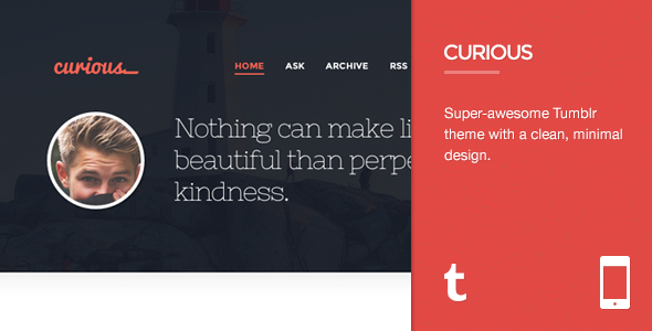 Curious - Responsive Tumblr Theme icon