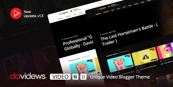 Davidews - Video Blogger Theme icon