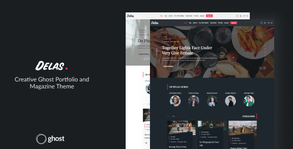 Delas - Creative Ghost Portfolio and Magazine Theme icon
