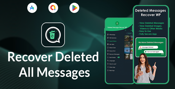 Deleted Messages Recover Whatsapp - Recover All Deleted Messages - Message Recovery - Status Saver icon