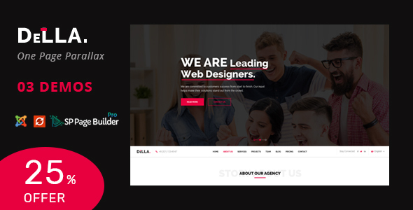 Della - One Page Joomla Template for Digital Agency icon