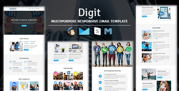 Digit - Multipurpose Responsive Email Template icon
