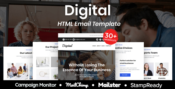 Digital - Multipurpose Responsive Email Template 30+ Modules Mailchimp icon