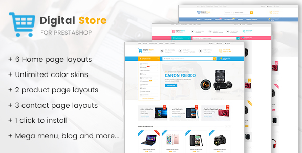 Digital Store - Prestashop Theme for Electronics, Phones, Cameras and Computers Stores icon