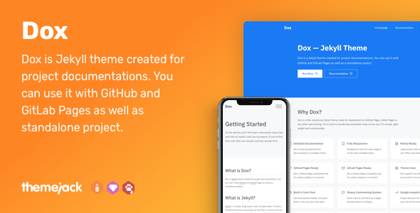 Dox — Jekyll Theme for Project Documentation icon
