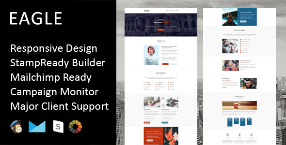 Eagle - Multipurpose Responsive Email Template + Stampready Builder icon