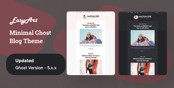 Easyart - Minimal Ghost Blog Theme