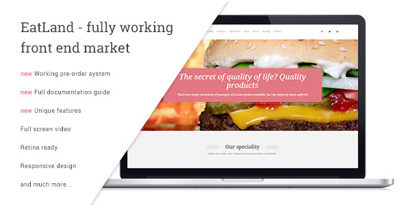 EatLand - eCommerce and Delivery Landing Page icon