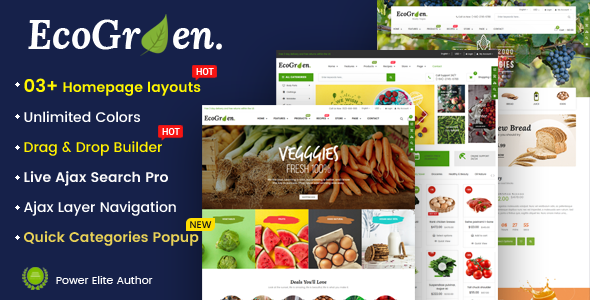 EcoGreen - Multipurpose Organic, Fruit, Vegetables Shopify Responsive Theme icon