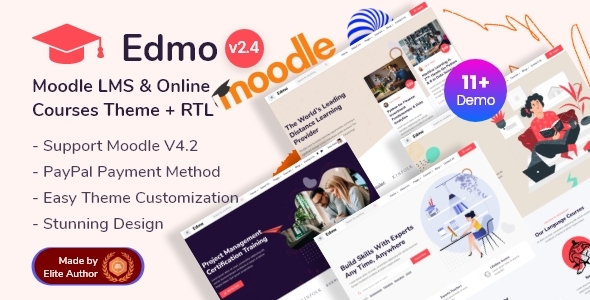 Edmo - Moodle 4+ Education LMS & Online Courses Theme icon