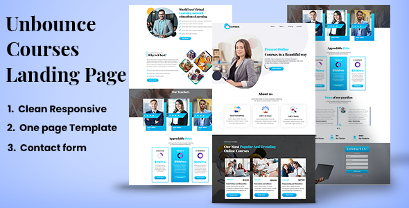 Education Courses - Unbounce Landing page icon